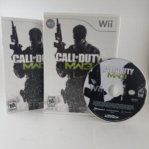 Call of Duty Modern Warfare 3 (Nintendo Wii, 2011) Complete + Manual Tested